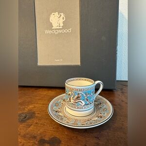 Wedgwood Florentine Turquoise Espresso Set